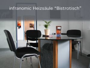 Infrarotheizung Heizm�bel Heizs�ule Bistrotisch
