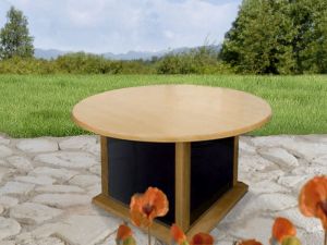 Heizende M�bel: Infrarotheizung Heiztisch � 100 cm von infranomic