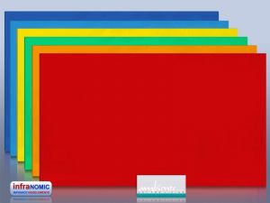 Infrarotheizung 70 x 60 cm Rahmenlos Slimline wei� Metallr�ckwand