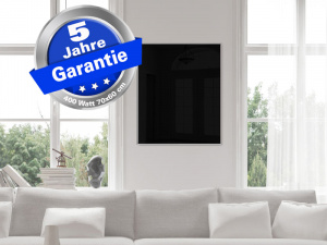 Infrarotheizung 70 x 60 cm wei� Alurahmen 10 mm + Optionen