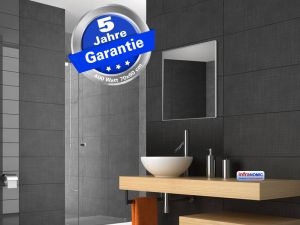 Infrarotheizung 70 x 60 cm wei� Alurahmen 10 mm + Optionen