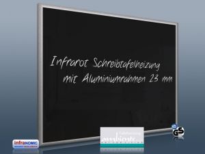 Infrarotheizung 70 x 60 cm wei� Alurahmen 23 mm + Optionen