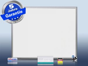 Infrarotheizung 70 x 60 cm schwarz Alurahmen 23 mm + Optionen