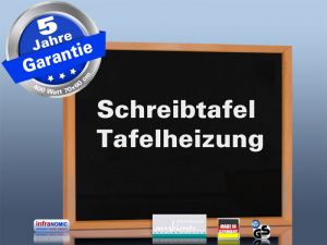 Infrarotheizung 70 x 60 cm schwarz, Rahmen massiv Buche + Optionen