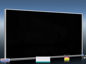 Infrarotheizung 120 x 60 cm schwarz Alurahmen 10 mm + Optionen