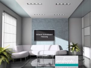 Infrarotheizung Schreibtafel 110 x 60 cm, Alurahmen 23 mm