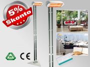 Infrarot Heizstrahler Heliosa HiDesign 990 IP20 2000 Watt mit Stativ