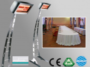Infrarot Heizstrahler Heliosa HiDesign 995 IPX5 2000 Watt mit Stativ