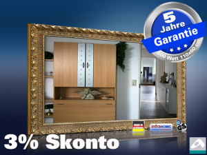 Infrarot Spiegelheizung 600 Watt 110x60 Stilrahmen StG
