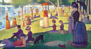 Seurat: Ein Sonntag Kunstmotiv fr Infrarot Bildheizung 110x60