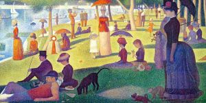 Seurat: Ein Sonntag Motiv fr Infrarot Bildheizung 120x60