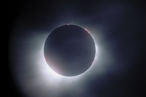 Bildheizung-Motiv Sonnenfinsternis für Standard Infrarotheizung