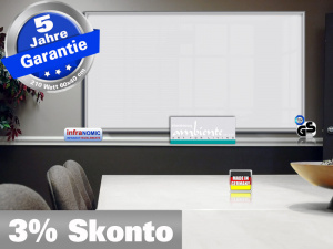 Infrarotheizung wei� Spiegelheizung Bad 210 Watt 60x40 M10