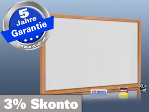 Infrarotheizung wei� Spiegelheizung Bad 210 Watt 60x40 HB30