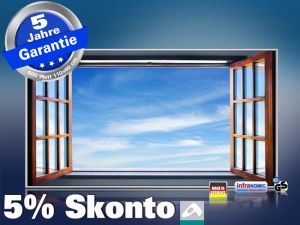 Infrarot Bildheizung 600 Watt 110x60 M10-SL Fenster II