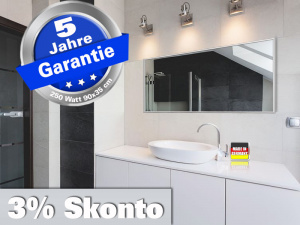 Infrarot Spiegelheizung Bad 250 Watt 90x35 M10
