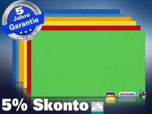 Farbige Infrarotheizung slim-line Rahmenlos 400 bis 900 Watt gr�n