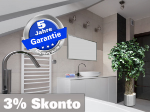 Infrarotheizung Glas weiß Spiegelheizung Bad 500 Watt 90x60 M23