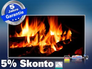 Infrarot Bildheizung 600 Watt 110x60 M10-SL Kaminfeuer