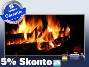 Infrarotheizung als Bild Bildheizung 700 Watt 120x60 M10-SL Kaminfeuer