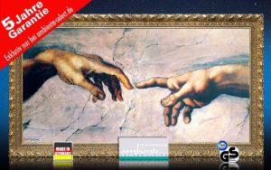 Infrarot Bildheizung Kunst 700 Watt 120x60 StG Erschaffung Adams