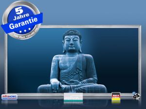 Infrarot Bildheizung 700 Watt 120x60 M23 Buddha blau