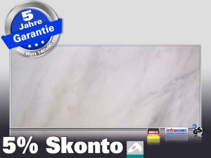 Infrarot Bildheizung 900 Watt 140x60 M10-SL Marmor weiß