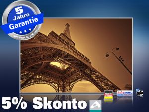 infrarot Bildheizung 500 Watt 90x60 M10-SL Eiffelturm