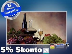 Infrarot Bildheizung 600 Watt 110x60 M10-SL Wein-Trauben