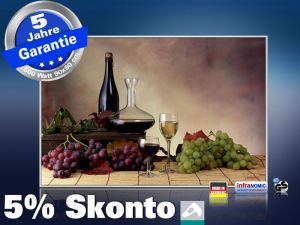infrarot Bildheizung 500 Watt 90x60 M10-SL Wein-Trauben