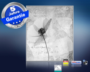 Infrarot Bildheizung 400 Watt 70x60 M10-SL Abstract Blume