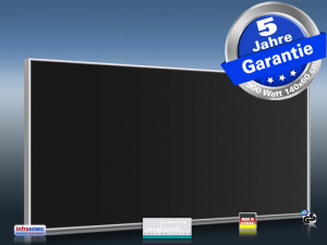 Infrarotheizung 900 Watt ESG Glas schwarz Bad Spiegelheizung M10