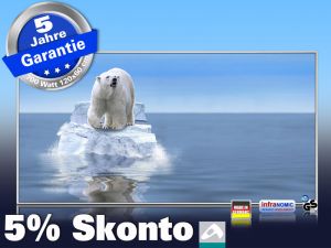 Infrarot Bildheizung 700 Watt 120x60 M10-SL Eisbär
