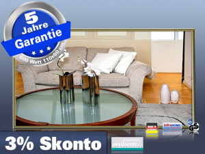 Infrarot Spiegelheizung 600 Watt 110x60 M10M