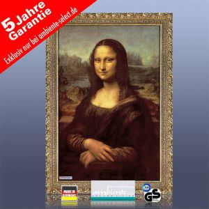 infrarot Bildheizung 500 Watt 90x60 Stilrahmen StG Mona Lisa
