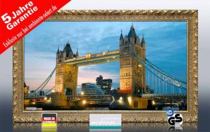 Infrarot Bildheizung 600 Watt 110x60 Stilrahmen StG Tower Bridge