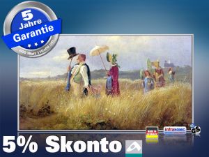 Infrarot Bildheizung Kunst 600 Watt 110x60 M10-SL Sonntagsspaziergang