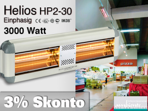 High Power Infrarot Wrmestrahler Helios HP2-30 IP20 3000 Watt