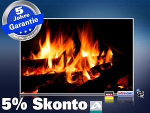 infrarot Bildheizung 500 Watt 90x60 M10-SL Kaminfeuer