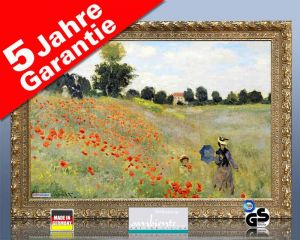 Infrarot Bildheizung Kunst 500 Watt 90x60 StG Klatschmohn (Monet)