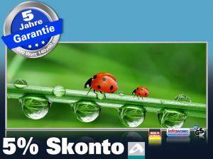 Infrarot Bildheizung 900 Watt 140x60 M10-SL Marienkäfer