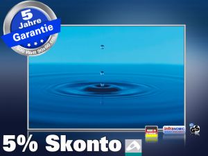 infrarot Bildheizung 500 Watt 90x60 M10-SL Wassertropfen