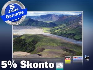 infrarot Bildheizung 500 Watt 90x60 M10-SL Island