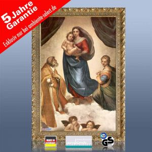 infrarot Bildheizung Kunst 500 Watt 90x60 StG Sixtinische Madonna