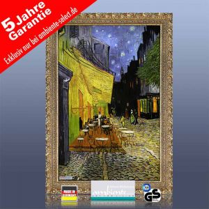 infrarot Bildheizung Kunst 500 Watt 90x60 Stilrahmen StG Caf� de nuit