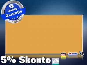 Infrarotheizung farbig 700 Watt 120x60 M10-SL RAL Leuchthellorange