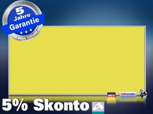 Infrarotheizung farbig 700 Watt 120x60 M10-SL RAL Verkehrsgelb