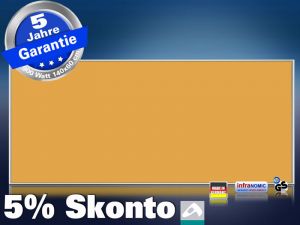 Infrarotheizung farbig 900 Watt 140x60 M10-SL RAL Leuchthellorange