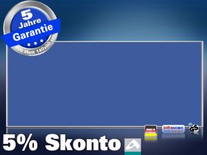 Infrarotheizung farbig 900 Watt 140x60 M10-SL RAL Verkehrsblau