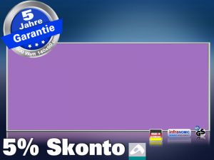 Infrarotheizung farbig 900 Watt 140x60 M10-SL RAL Verkehrspurpur